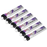 GAONENG 6pcs 380mAh 60C 1S LiPo Battery 3.8V/4.35V