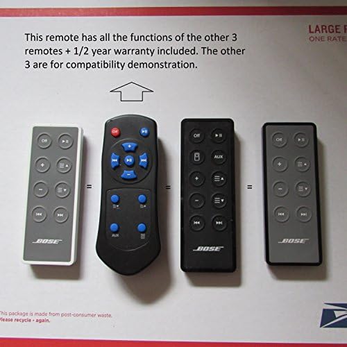 Remote Control for Bose SoundDock Series II Digital Music System 310100-0100 Speaker Dock Controller Series 2 Has AUX in Button Missing Nothing