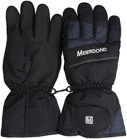 Camande Adults Unisex Waterproof Winter Cold Weather Ski Gloves (Medium)