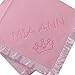 Custom Catch Personalized Princess Baby Blanket for Girl - Newborn or Infant Name Gift - Pink or Blue (1 Text Line)