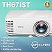 BenQ TH671ST 1080p Short Throw Projector |  3000 Lumens for Lights On Entertainment | 92% Rec. 709 for Accurate Colors | Low Input Lag Ideal for Gamingthumb 2