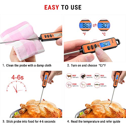 ThermoPro-TP01S-Termometro-da-Cucina-Lettura-Istantanea-con-Sonda-Lunga-Termometro-Carne-Digitale-per-Cottura-Alimenti-Latte-Dolci-Olio-Liquidi-Cibo-Barbecue