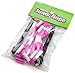 K-Roo Sports SJMP-001 Jump Rope with Plastic Beaded Segmentation, 7',Pink/White