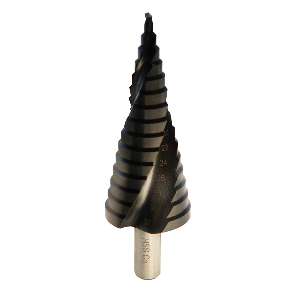 STROTON Metric M35 Cobalt Step Drill Bit for Stainless Steel and Hard Metal (4-32mm/15 steps)