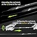 Goture Telescopic Tenkara Fishing Rod Collapsible Crappie Rods 1 Piece Portable Hand Fishing Poles Carbon Fiber Telescoping Stream Ultralight Inshore Carp Bamboo Pole Bass Trout 12 15 18 20 21 24Ft