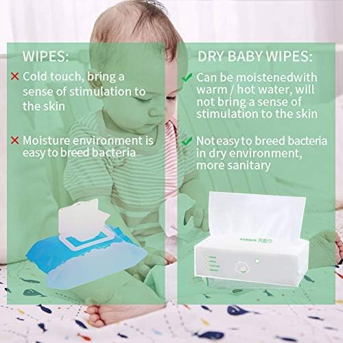 Soft Dry Baby Wipes, Dry Cotton Wipes for baby's Delicate Skin Care