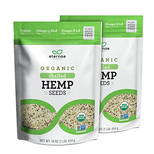 Eternae By Nature Organic Shelled Hemp Seeds, 16 Oz, 2Count Pricepulse