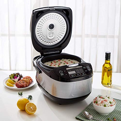 COMFEE' MB-FS5077 Japanese, Professional 17-in-1 Multi Cooker, Rice Warmer with Food Steamer, Stainless Steel Inner Pot, 5L 20 Cups, (Renewed)