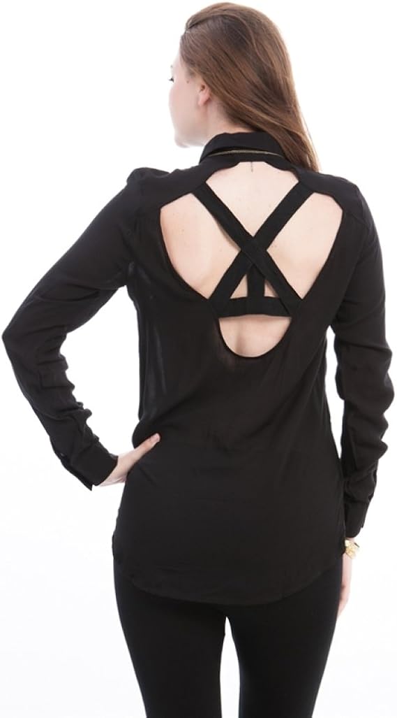 back button shirt womens