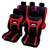 WOLTU AS7259 Autostoelhoes, Universele Polyester stoelhoezen, Supersnelle Patroonstijl, Zwart Rood
