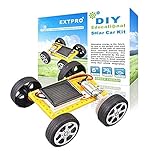 Extpro Solar Car - DIY Assemble Toy Set Solar Powered Car Kit Science Educational Kit for Kids Students