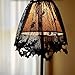 Vlovelife 20 x 60 inch Halloween Decor Lamp Shade Cover Lampshades Lamp Cover Vintage Halloween Decor Spider Web Black Lace Cover for Halloween Decorations Indoor