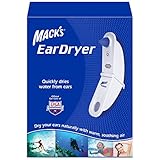 Mack's Ear Dryer - Soothing Electronic Warm Air Ear Dryer for Swimming, Showering, Water Sports, Surfing, Scuba and Hearing Aid Use