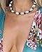AINEED Shell Necklace Choker, Handmade Natural Cowrie Pearls Seashell Fashion Hawaii Wakiki Beach Adjustable Rope Jewelry Set, Ideal Gift for Men, Women, Mother & Girl Friend - 2 pack