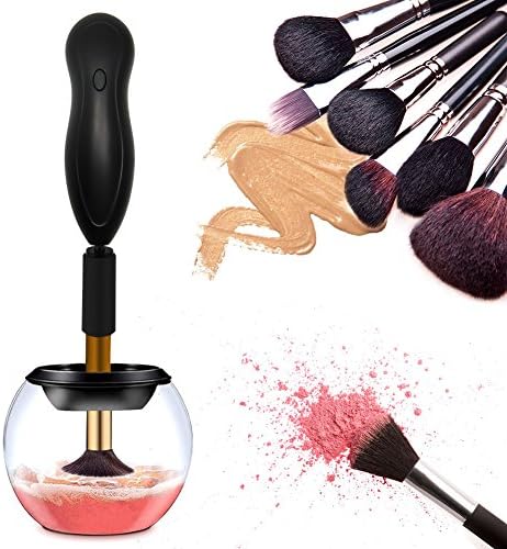 Makeup Brush Cleaner,ACCLOVE Professional 360 Degree Rotation Auto Electric Cleaner- Deep Clean and Dry All Size Makeup Brushes in Seconds