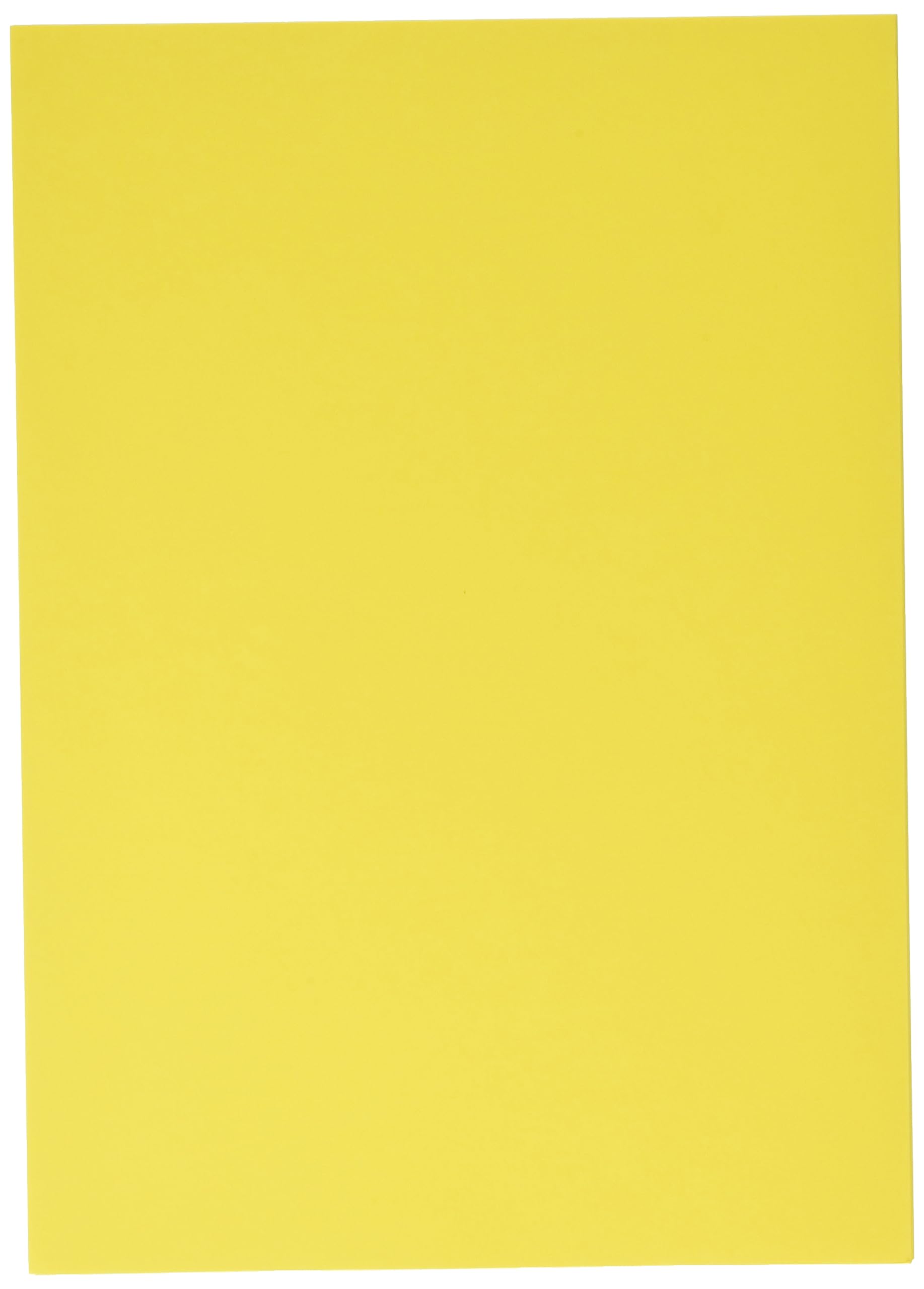 kangaro - Coloured Paper Yellow DIN A4-160 g/m² FSC Mix 50 Pack - Stationery Craft Paper DIY K-0039-025 29.7 x 21 x 1