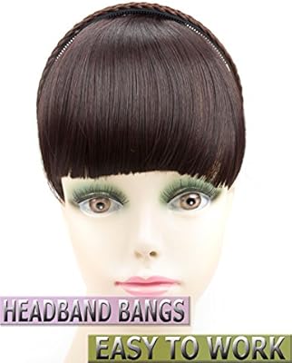 Braids Headband Hair Bangs Fringe Hair Extensions Bang Synthetic