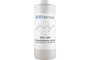 CHEMBOYS DIYChemicals Polyethylene Glycol PEG 400 for Industrial Manufacturing, Fog Machines, Antifreeze, Solvent, Humectant – Non-Toxic, Odorless, Bulk - 1 Pint