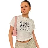 Y2k Baby Tees Crop Top for Women Girls Summer Aesthetic Graphic Short Sleeve T-Shirt