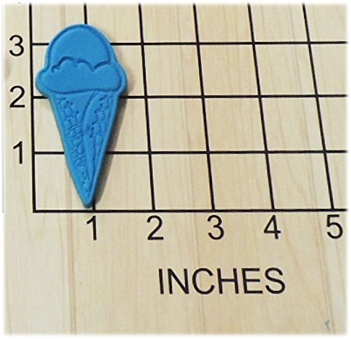 Ice Cream Cone Shaped Fondant Cookie Cutter and Stamp #1127
