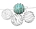 PEPPERLONELY Brand 20PC Silver Plated Spiral Bead Cage Charms Pendants (Holds 18mm - 22mm Beads)