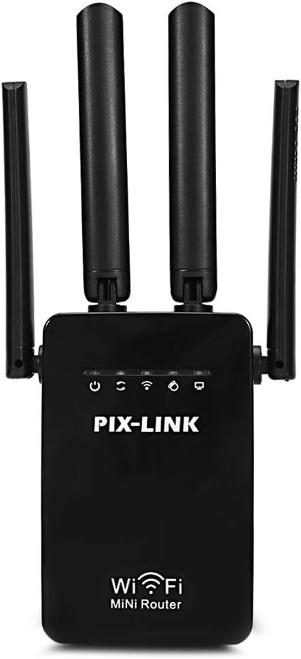 ZellyPower WiFi Extender Booster Range Extender Signal Booster Amplifier Wireless Repeater with Ethernet Port WAN/LAN 300 Mbps Router Boosting Wi-Fi Coverage (Black)
