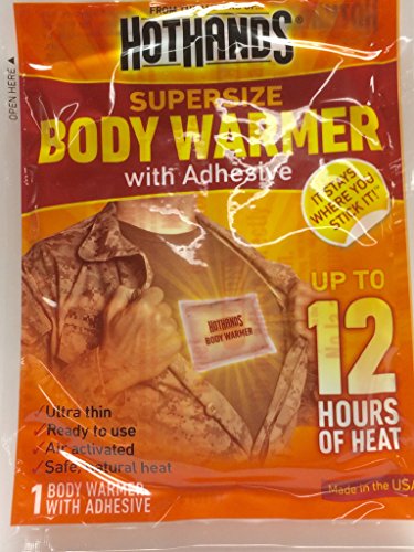 Hothands Adhesive Body Warmer Value Pack, 8 Body Warmers each (Value Pack of 12)