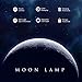 3D Printing Moon Lamp, LED Night Light, Version Upgraded Touch Control Night Light 8 Colors, USB Rechargeable LED Light with Wooden Holder 5.9 Inch