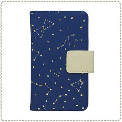 Amazon フラワーリング Flowering Scm0011 Nv 一般的なサイズなら機種に関わらず使用可能なスマホケース手帳型マルチケース 箔押し星座 ネイビー 各種スマートフォン用 ケース カバー 通販