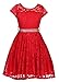 iGirlDress Little Girls Floral Lace Flower Girls Dresses Plum Size 2