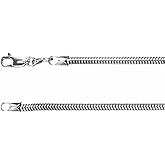 Sonia Jewels Solid 925 Sterling Silver 2.5mm Round Snake Chain Necklace Secure Lobster Clasp Closure 20"