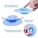 MBSSHI Multi-function Shower Drain Stopper and Hair Catcher of 3 Colors, Silicone Bathtub Drain Cover and Strainer Protector for Floor, Laundry, Kitchen and Bathroom 4 Inches (3Pack)