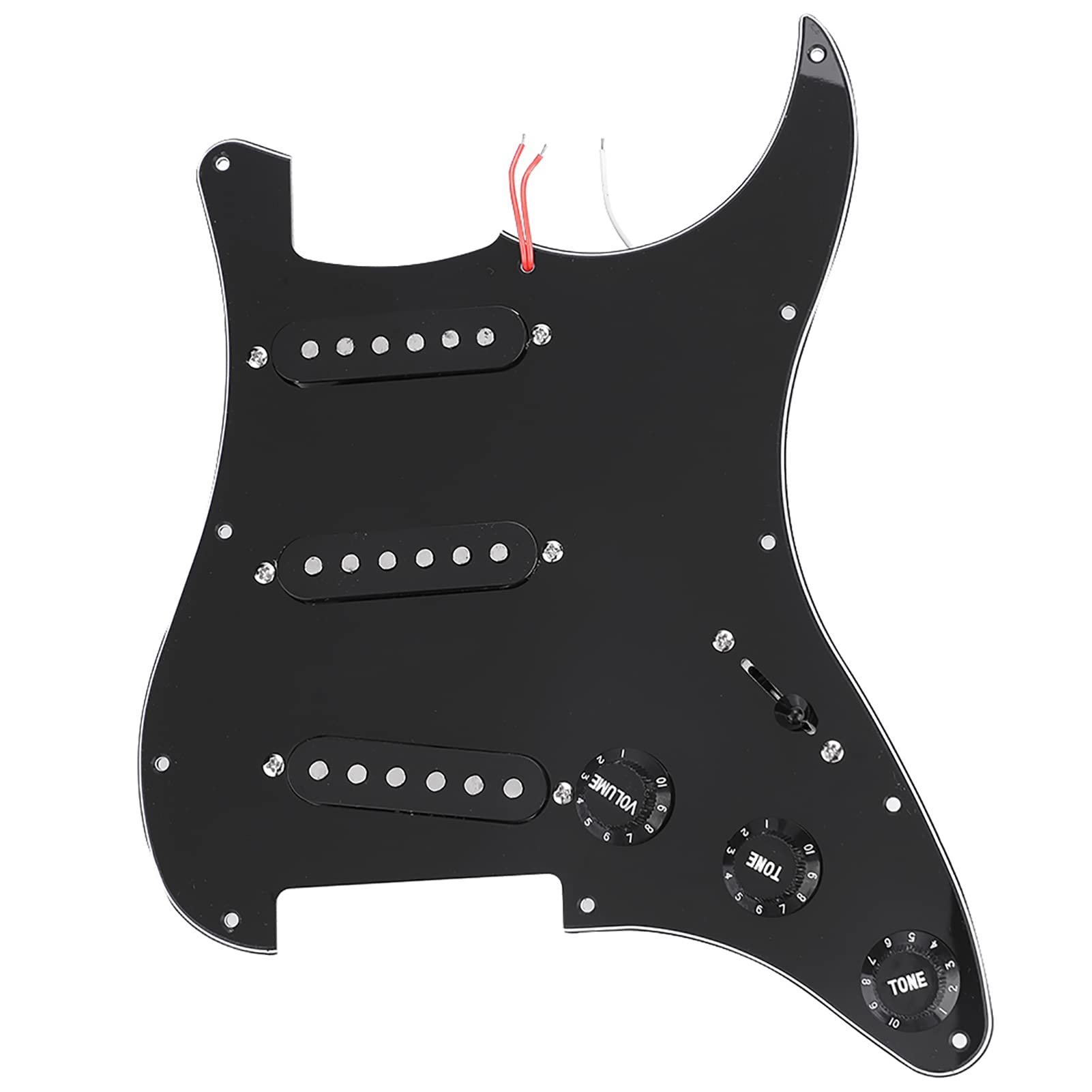 VGEBY DIY Guitar Mounting Kits, 1 Set DIY Electric Guitar Kit Perfect Fit DIY Guitar Kits Pickguard Back Cover Bridge System Electric Guitar Replacement for ST Style Guitars, VGEBYS23HG4T9G6