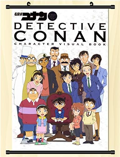 GMANKE Home Decor Detective Conan Anime Wall Scroll Poster Fabric Painting Poster,30X45cm