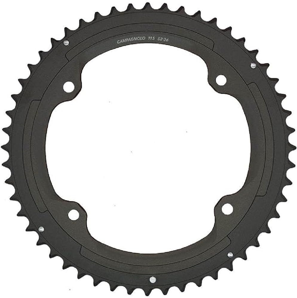 Campagnolo 4-Arm Super Record/Record/Chorus 11 Speed Chainring, Black, 52T