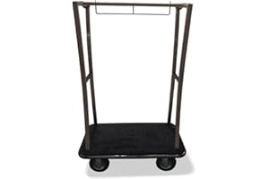 Monarch Carts Stainless Steel Hotel Luggage Cart MCL210S