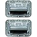 TCH Hardware 2 Pack Medium Spring Loaded Steel Recessed Handle Zinc with Padded Grip Case Chest Box