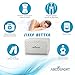 Abco Tech Memory Foam Knee Pillow for Side Sleepers– Back Pain, Pregnancy, Leg Pain, Hip Pain and Sciatica Relief - Leg Pillow Wedge with Washable Cover and Bag