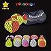 speevers Juggling Balls for Beginners and Professionals Set of 3, 14 Colors Available, 2 Layers of Net and Carry Case, Xballs Juggling Balls (Black - White, 3.9 oz)