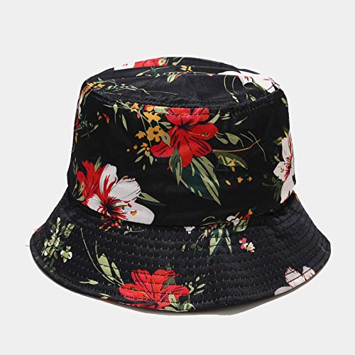AGAGRG Rote Pflaume Muster Unisex Faltbare Angelmütze atmungsaktiv Sunhat Bob Basin Caps weich 100% Baumwolle Sonne…