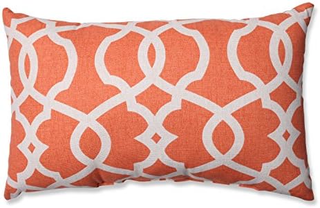 Amazon Com Pillow Perfect Lattice Damask Tangerine Rectangular