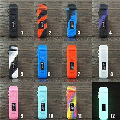 JGJ Texture Case Protective Cover Skin Sleeve Wrap Shield for SMOK RPM 40 Kit Leather Wrap with Lanyard (Black & Purple)