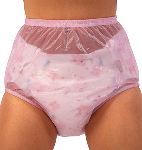 ABDL Pink Plastic Diaper Covers (Medium)