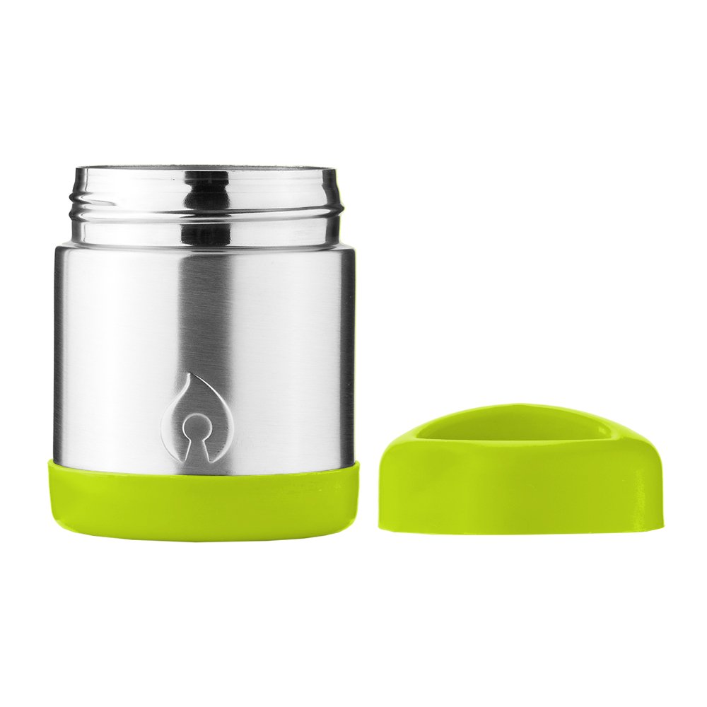 FIREKI 10 oz Food Canister | Vacuum Insulated Food Jar (Lime Green)