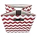 DII Collapsible Polyester Storage Cube, Chevron, Rust, Large