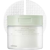 celimax Ji.Woo.Gae CICA BHA Blemish Toner Pad | BHA PHA LHA Complex, Centella Asiatica Extract, Hydrating, Moisturizing, Soothing, Reparing, (60 Pads)