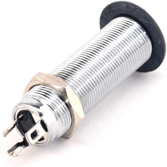Musiclily Pro 1/4" Cylinder Clip End Pin Mono Panel Output Jack Socket for Electric Guitar Bass Chrome - Image 3