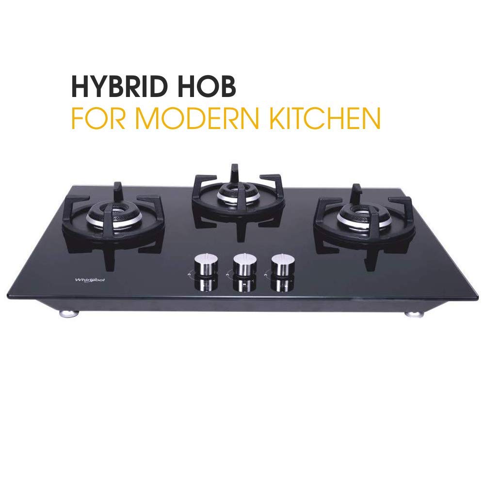 HOB 3 Burner Glass Top Gas Stove with Auto Ignition iBELL Best Price With Best Deal in Your City
