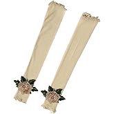 Specell Embroidered Flowers Lace Fingerless Gloves - for Bridal Wedding Cocktail Tea Party Evening Prom Costumes Cosplay