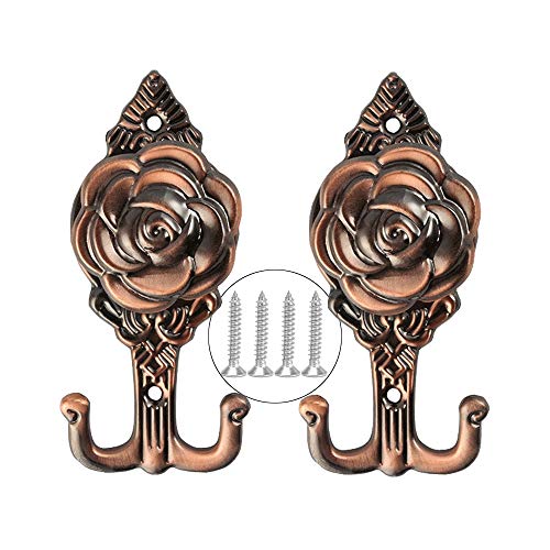 Inheming Curtains Tassels Tiebacks and Curtain Holdbacks Hook, Window Drapery Ball Tassels Tiebacks, Home Decorative Braided Buckle Fastener Curtain Accessories - Thumbnail 4